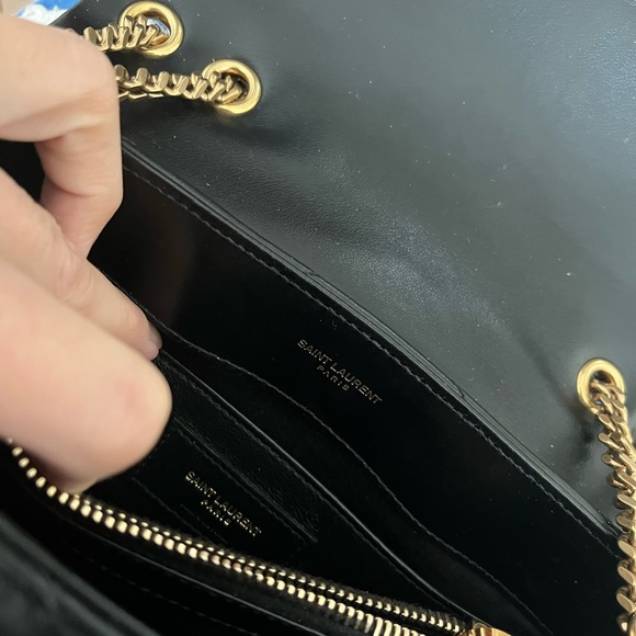 SAINT LAURENT Matelasse Calfskin LouLou Chain Small Crossbody Bag - Picture 7 of 16
